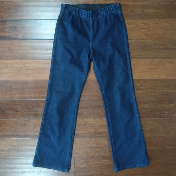 Soft Surroundings Boot Cut Pull-On Denim Jeggings Size S cotton/spandex - Picture 2 of 9